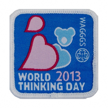 2013 World Thinking Day cloth Badge (Pack of 10) 
