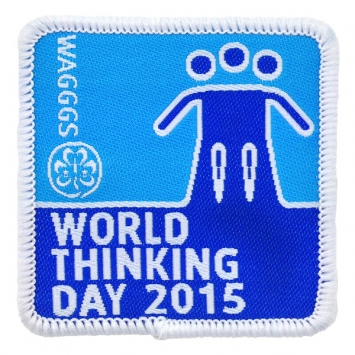 Insigne en tissu de la JournÃ©e mondiale de la PensÃ©e 2015  (Paquet de 10)