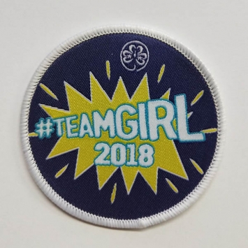 #teamgirl 2018 fabric patch (Pack of 10)
