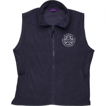 Ladiesâ€™ Navy Fleece Gilet