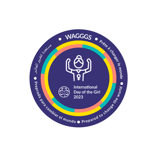 WAGGGS - Badges - PRE ORDER International Day of Girl 2023 Badge