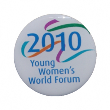 Young Women\\\'s World Forum 2010 Pin