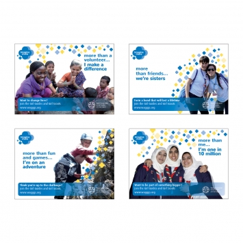 Tarjeta Postal Imagina MÃ¡s (paquete con 4 tarjetas)