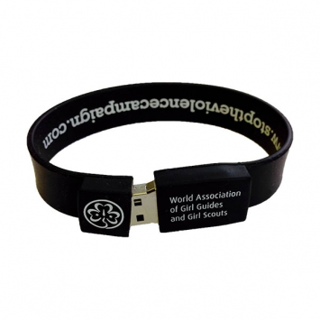 Stop the Violence USB wristband - 256 meg capacity