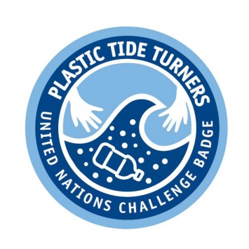 Plastic Tide Turners – UN Challenge Badge (fabric) 