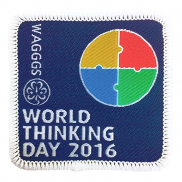 2016 World Thinking Day Cloth Badge (Pack of 25) 