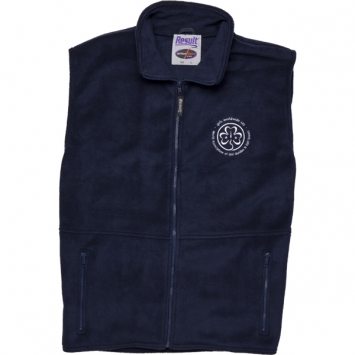 Unisex Navy Fleece Gilet